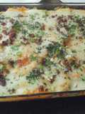 Pastelón de batata mameya con molida de pavo