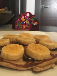 Una foto de Tortitas de plátano y espelta integral
