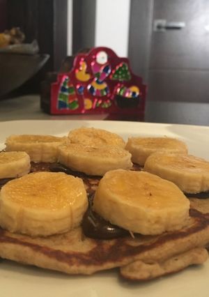 Una foto de Tortitas de plátano y espelta integral