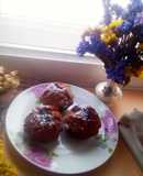 Медовые кексики с черешней 🍒 (постная выпечка)