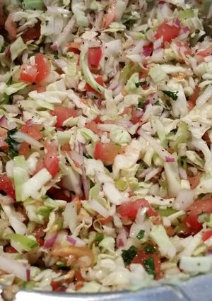 A picture of Cabbage salsa.