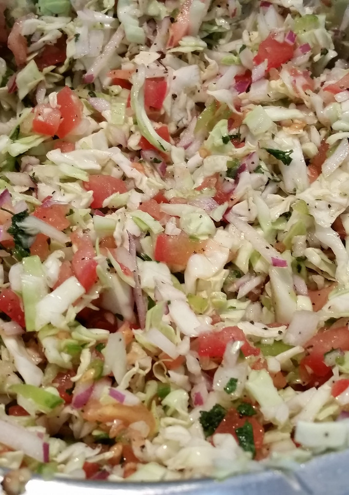 A picture of Cabbage salsa.