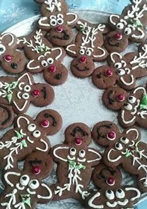 A picture of Gingerbread Reindeer Cookies.