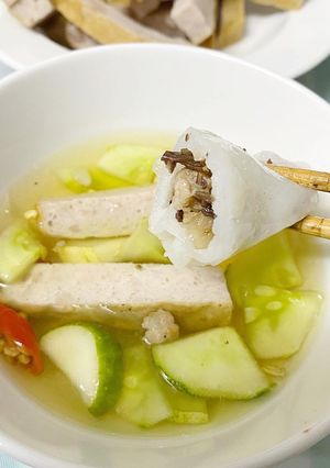 Hình của món Bánh cuốn Đơn Giản Tại Nhà.