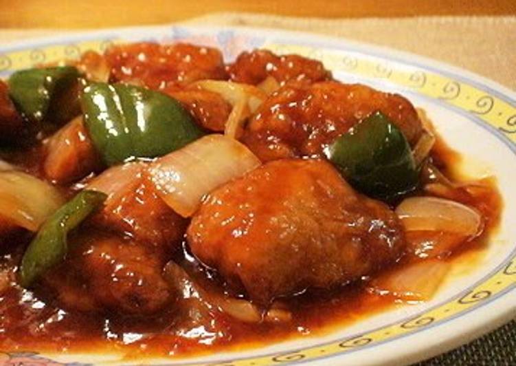 Easy Sweet & Sour Pork with Mentsuyu