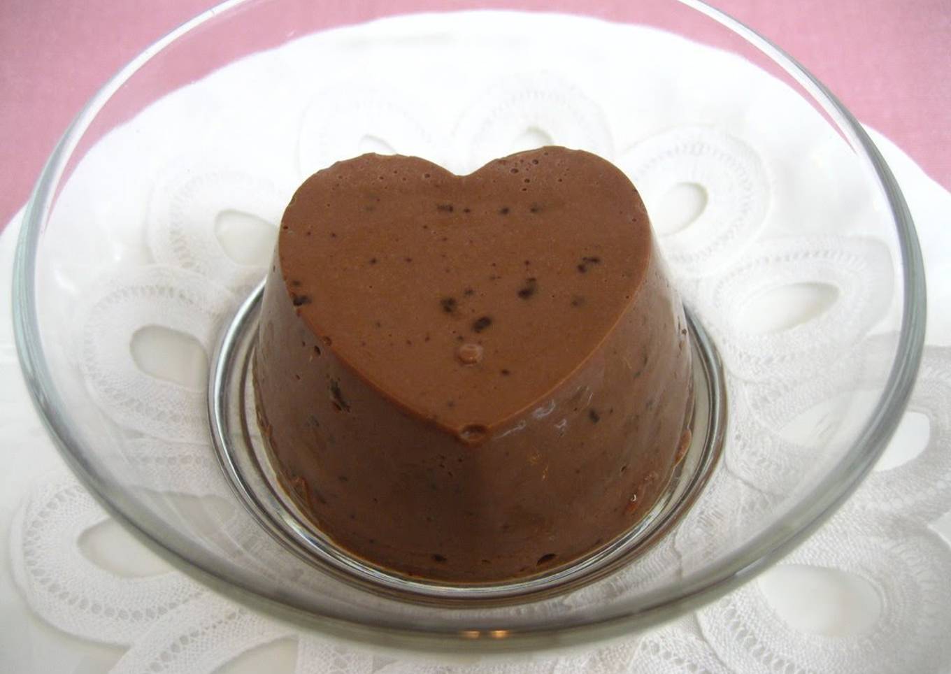 Valentine's Day Chocolate Bavarois Made Simply with Ice Cream