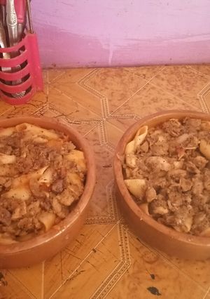صورة لوصفة طاجن معكرونه بلحمه