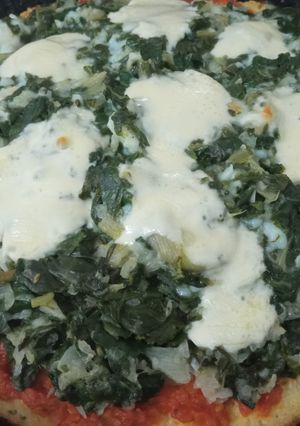 Una foto de Acelgas gratinadas en base de coliflor
