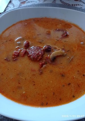 Bakonyi betyárleves recept fotója