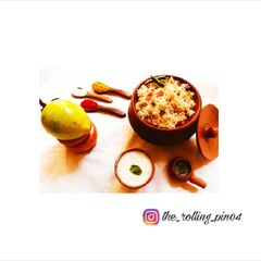 Coconut milk pulao A picture of Coconut milk pulao.