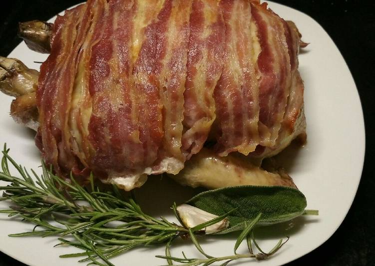 Simple Way to Prepare Perfect Fluffy&#39;s bacon wrapped chicken