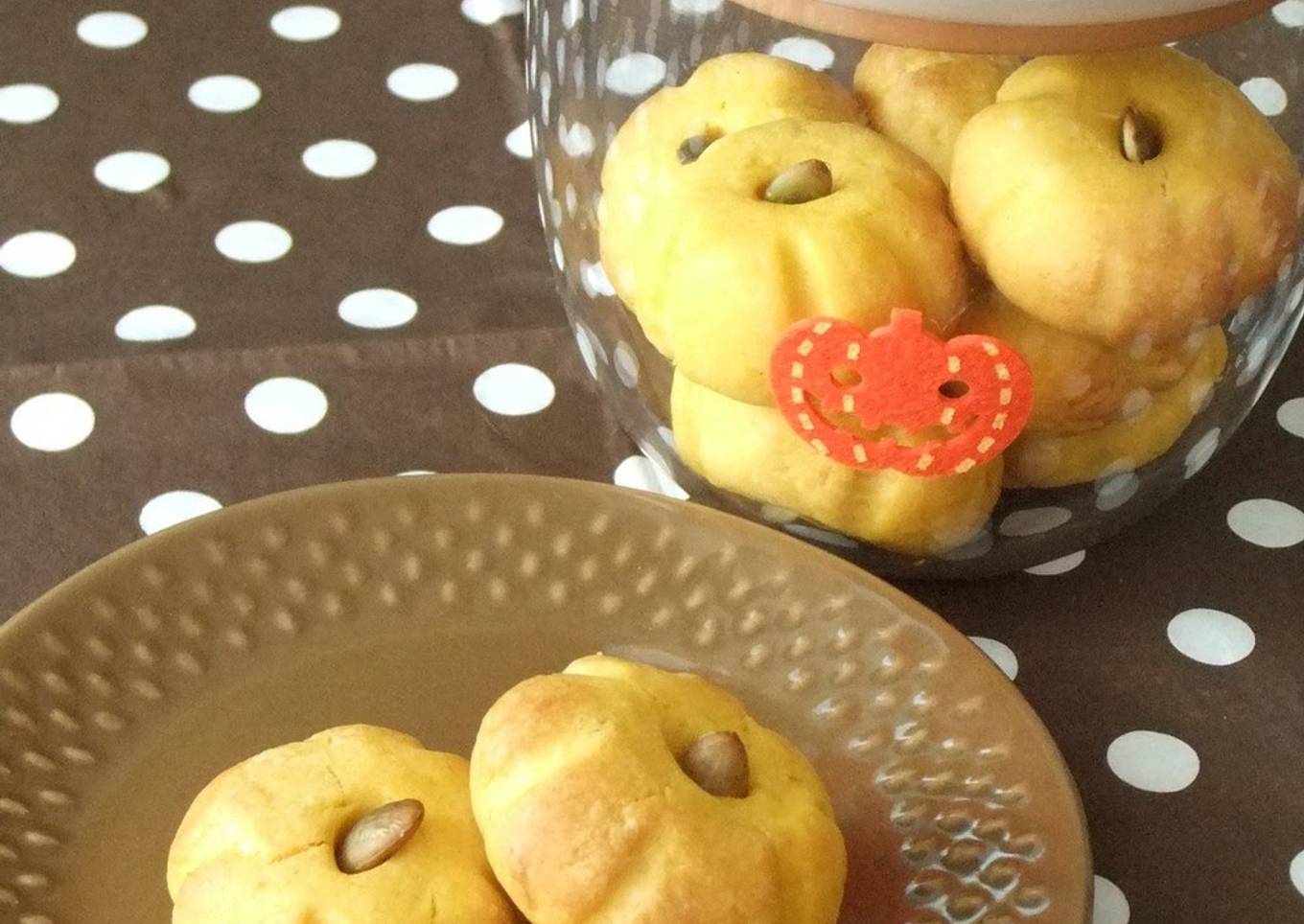 Simple and Soft Kabocha Squash Halloween Cookies