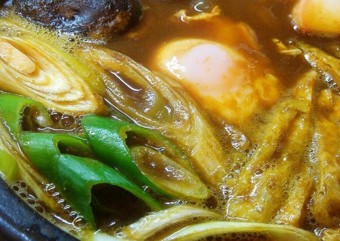 Stewed Curry Udon Noodles Recipe