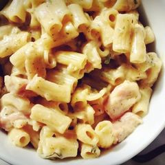 A picture of Creamy Cheese, Broccoli and Gammon Pasta.