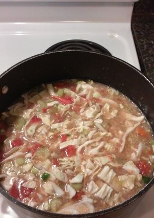 A picture of Calorie burning cabbage soup.