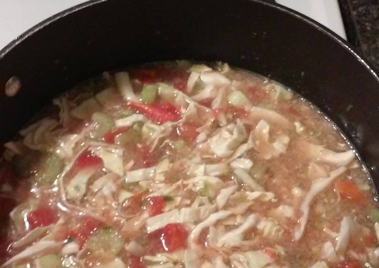 Recipe of Any-night-of-the-week Calorie burning cabbage soup