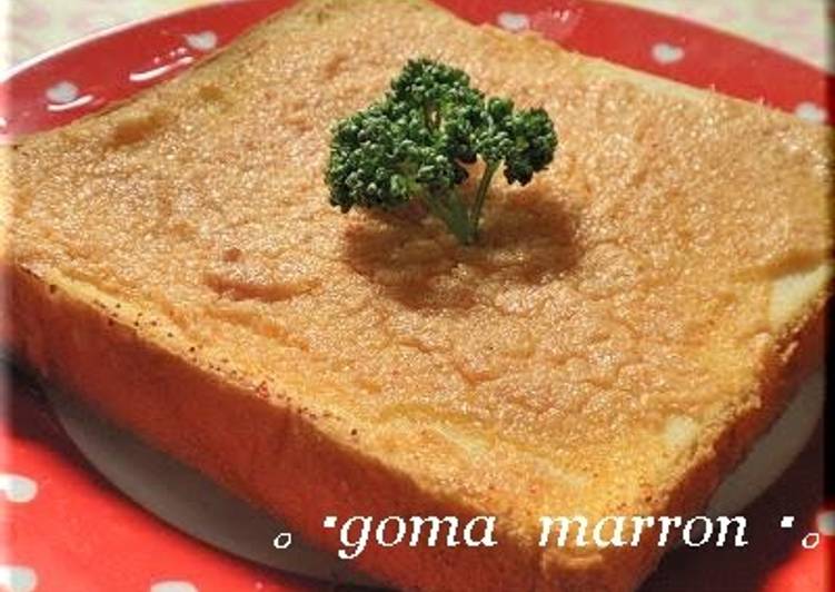 Recipe of Homemade Mentaiko Toast.