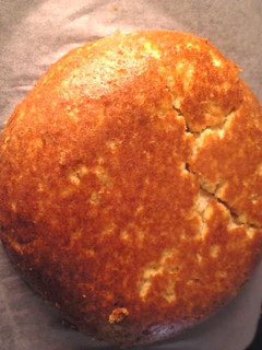 A picture of Okara and Soy Milk Cake Baked in a Rice Cooker.