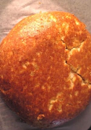 A picture of Okara and Soy Milk Cake Baked in a Rice Cooker.