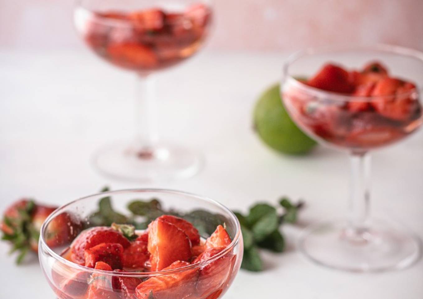 Soupe de fraises légère