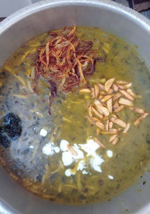 عکسی از دستور آش رشته