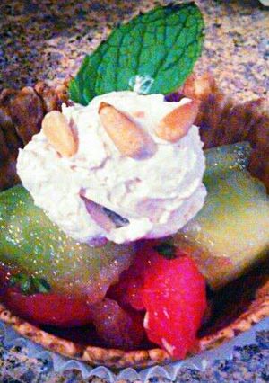 A picture of Waffle Fruit Cups.