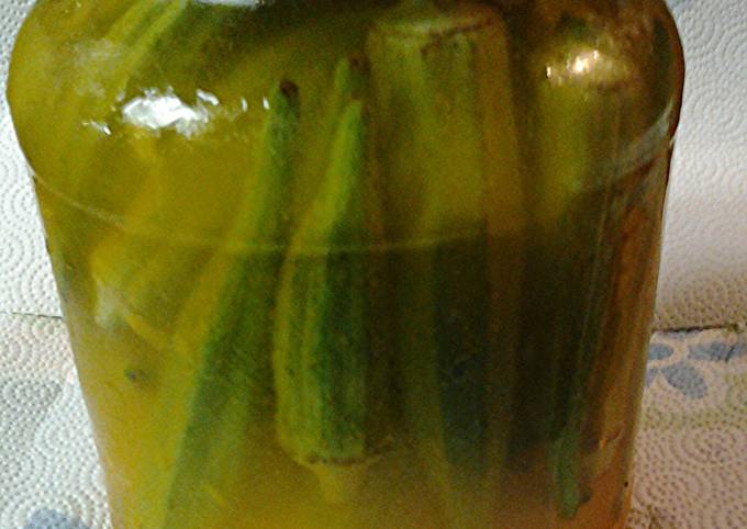 Recipe of Perfect Pickled okra, Refrigerator pickled okra