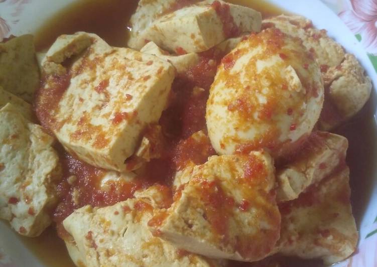 Tahu Telur Balado No Minyak