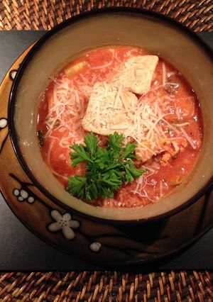 A picture of Eagle Harbor Inn's Herbed Tomato Soup.