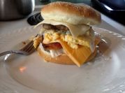 A picture of bread chicken sandwiches