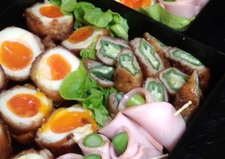 Creamy Meat-Wrapped Soft-Boiled Eggs