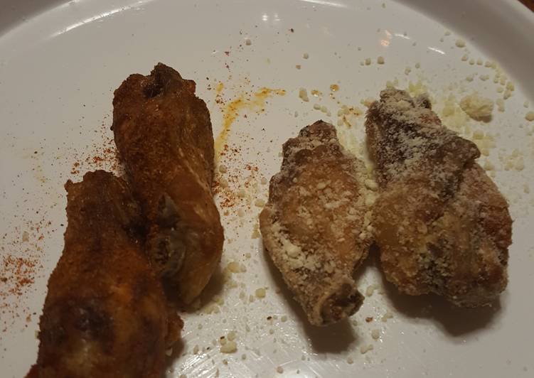 Steps to Prepare Ultimate Brian&#39;s Old Bay and Parmesan Garlic Wings