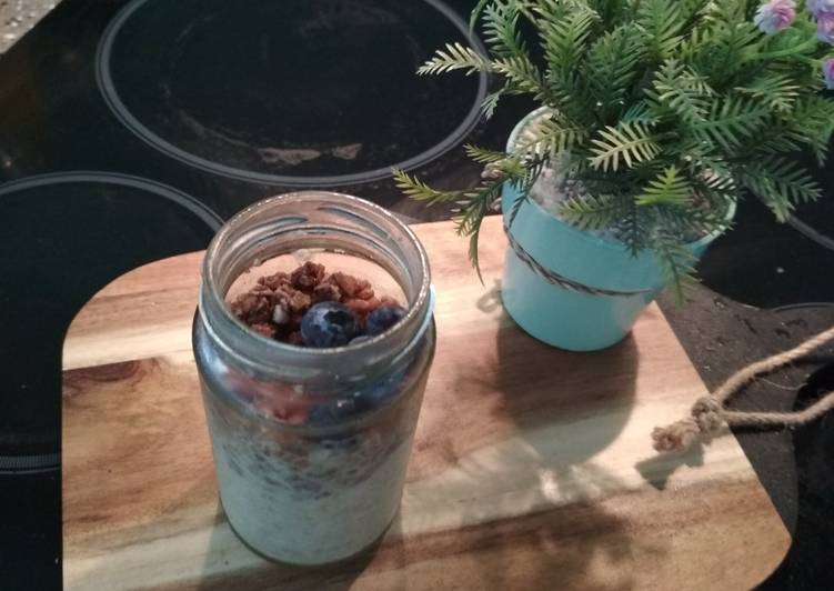 Choco hazelnut overnight oats