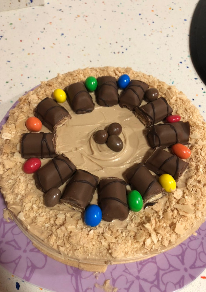 Una foto de Tarta de Kinder Bueno o Kit Kat