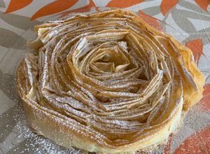 Foto principal de La famosísima tarta flor.. Ruffle milk pie