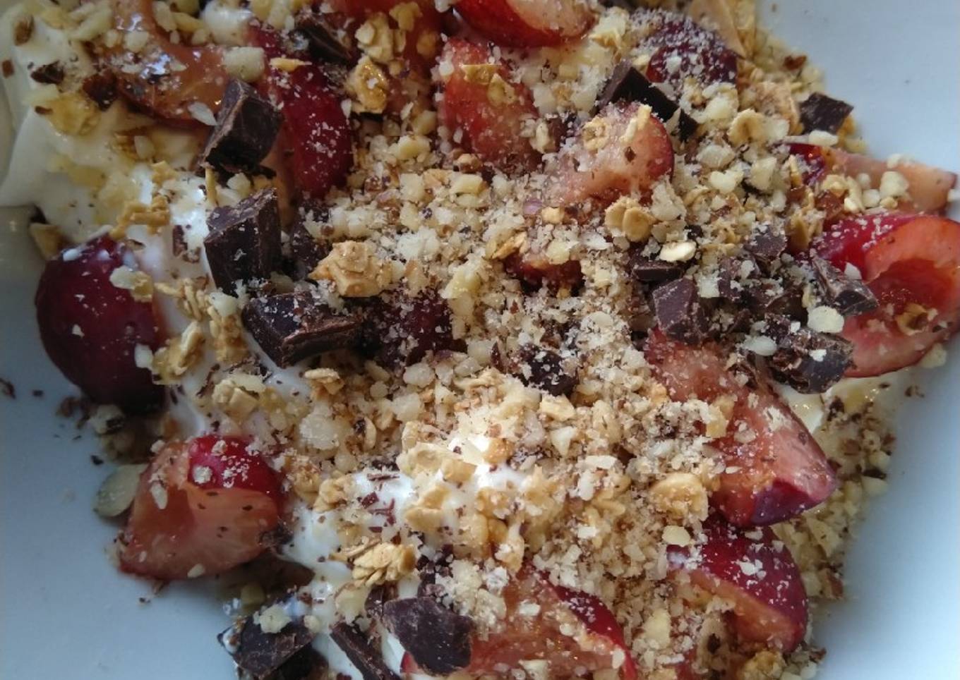 Skyr cerise noisette