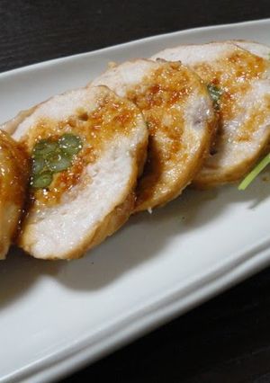 A picture of Simple Chicken Char-siu in a Frying Pan.