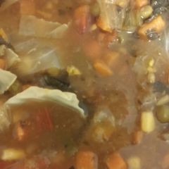 A picture of Easy crockpot vegetable soup.