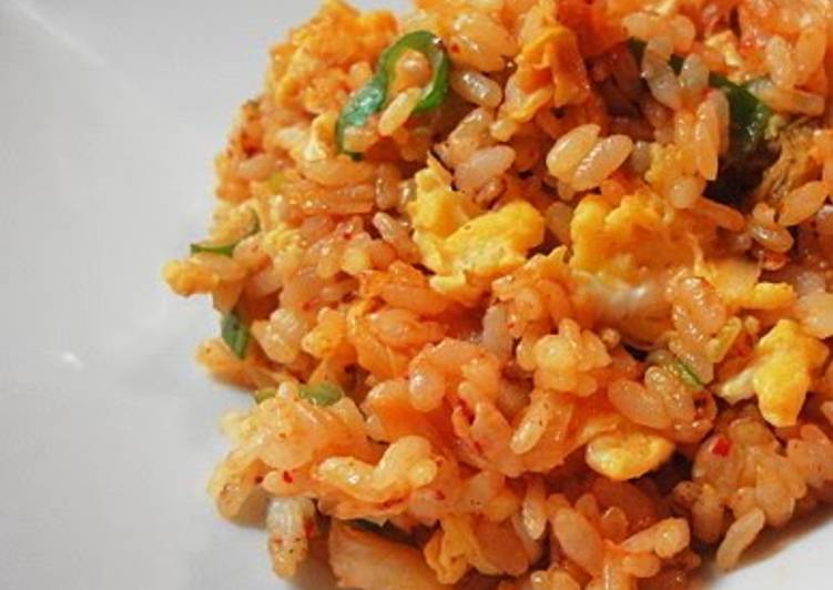 Easiest Way to Prepare Ultimate Simple &amp; Tasty Kimchi Fried Rice