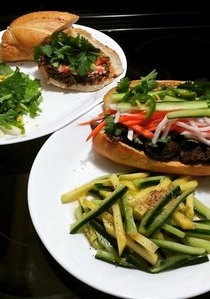 A picture of Banh Mi Sandwiches.