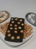 Turrón de nueces de macadamia y chocolate negro 85%
