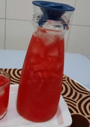 A picture of Chunky water melon 🍉drink.