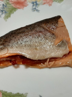 Una foto de Trucha con jamón ibérico en airfryer