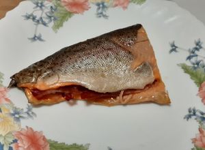 Foto principal de Trucha con jamón ibérico en airfryer