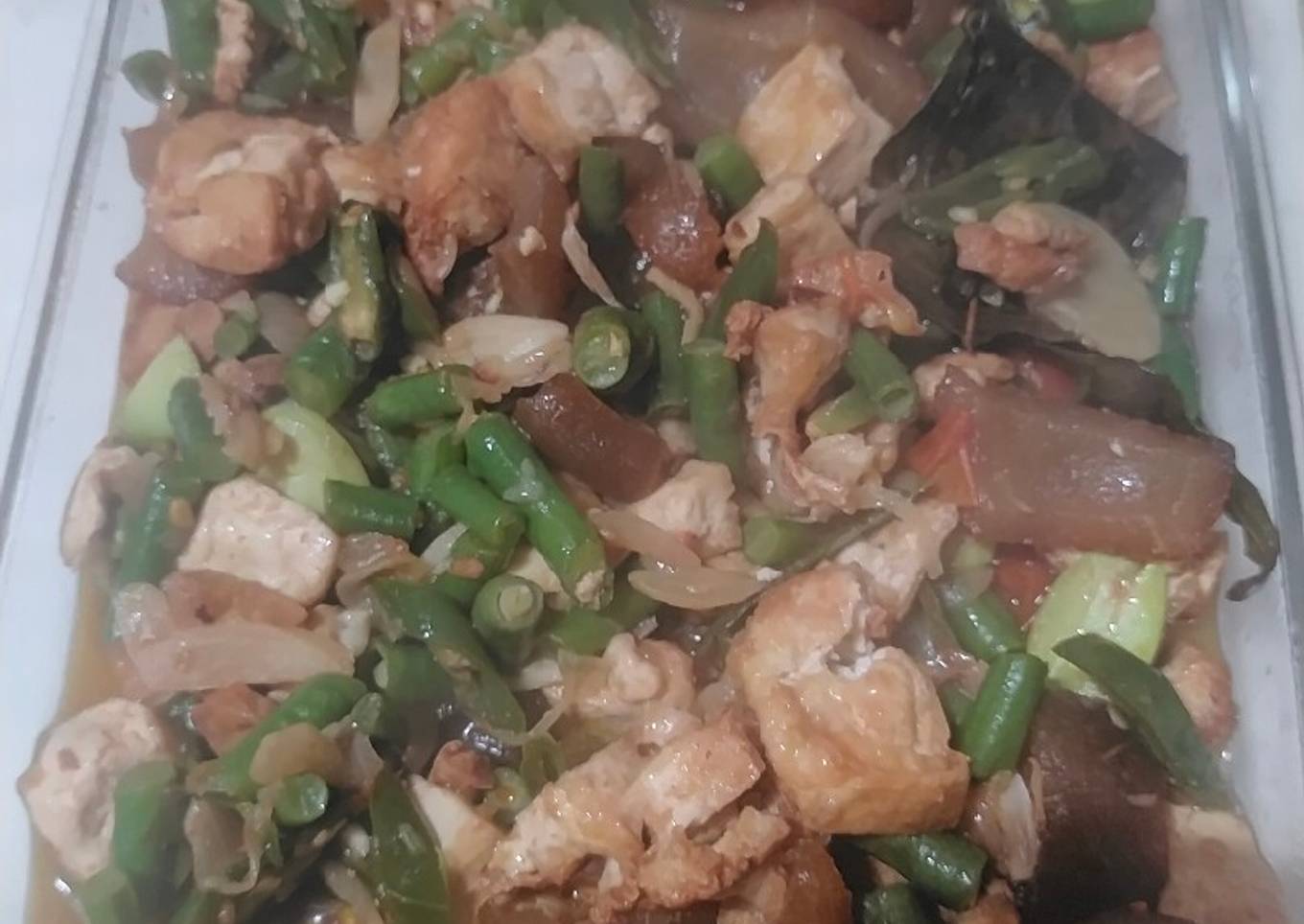 Kikil Tauco Pete Kacang Panjang Tahu Cabe Hijau