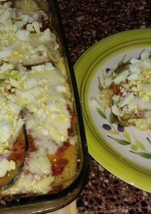 Una foto de Lasagna de Berenjena
