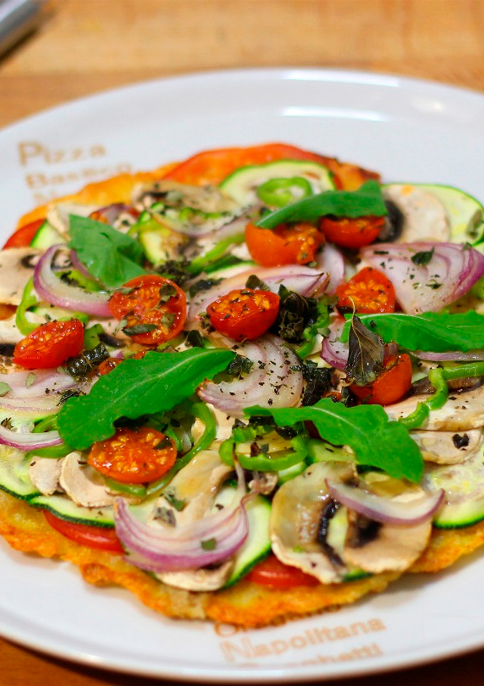 Una foto de Pizza con base de patata