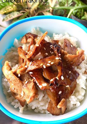 Foto resep Chicken Yakiniku (Rice Bowl)