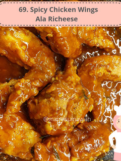 Foto resep 69. Spicy Chicken Wings Ala Richeese
