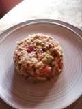 Timbal de verduras y atún